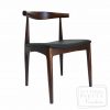 Replica Hans Wegner Elbow Chair - Dark Walnut - 7 LEFT