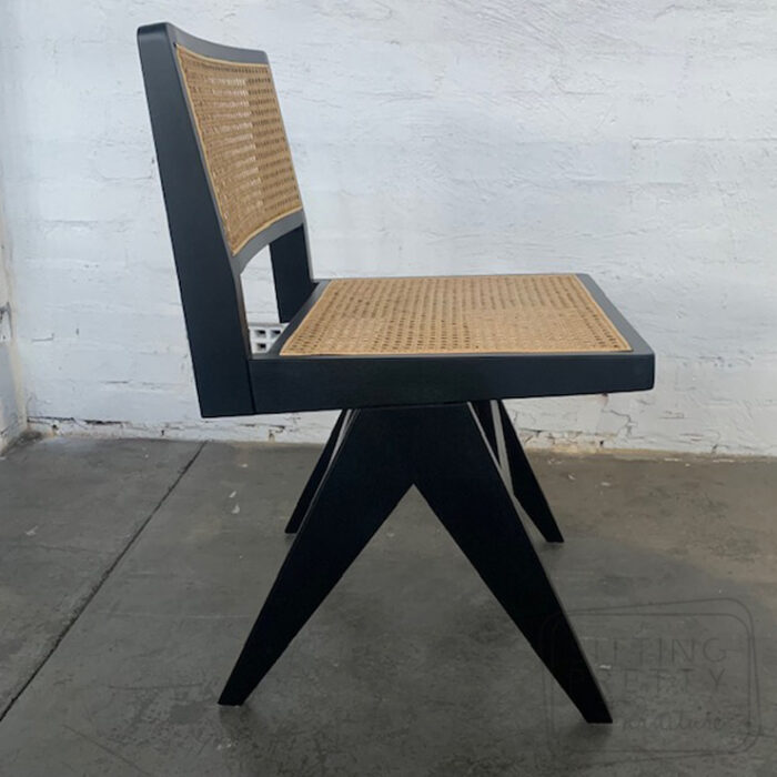 Black Rattan Dining Chair