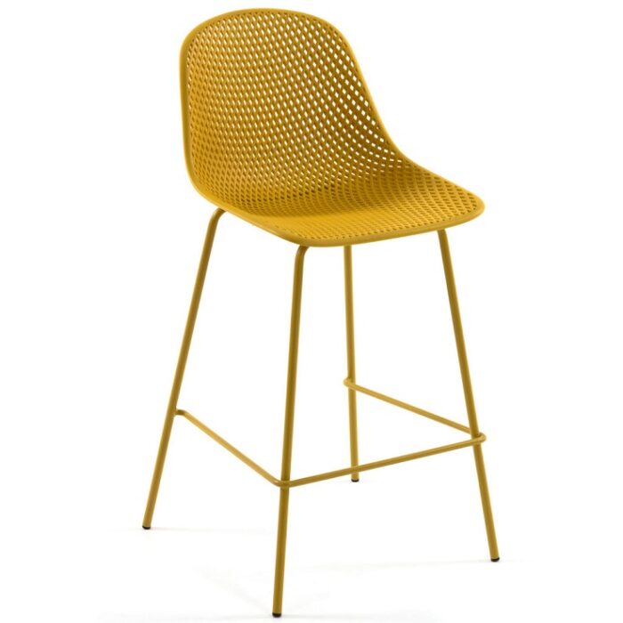 Plastic Yellow Quinby Stool