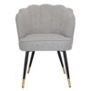 Grey Shell Upholstered Chair