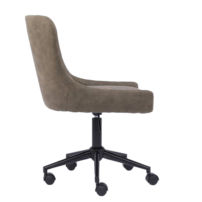 Khaki Fabric Office Chair