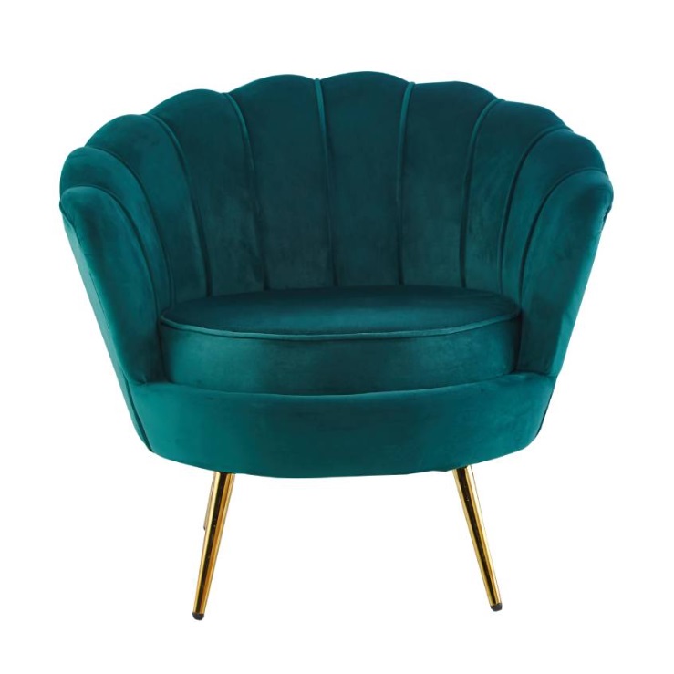 Green Velvet Occasional Chair