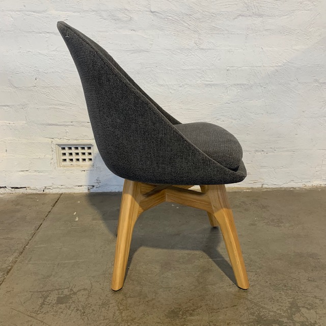 Upholstered Charcoal Chair