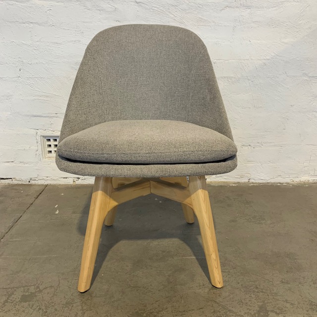 Upholstered Light Grey Chair