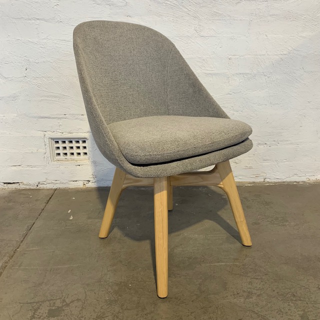 Upholstered Light Grey Chair