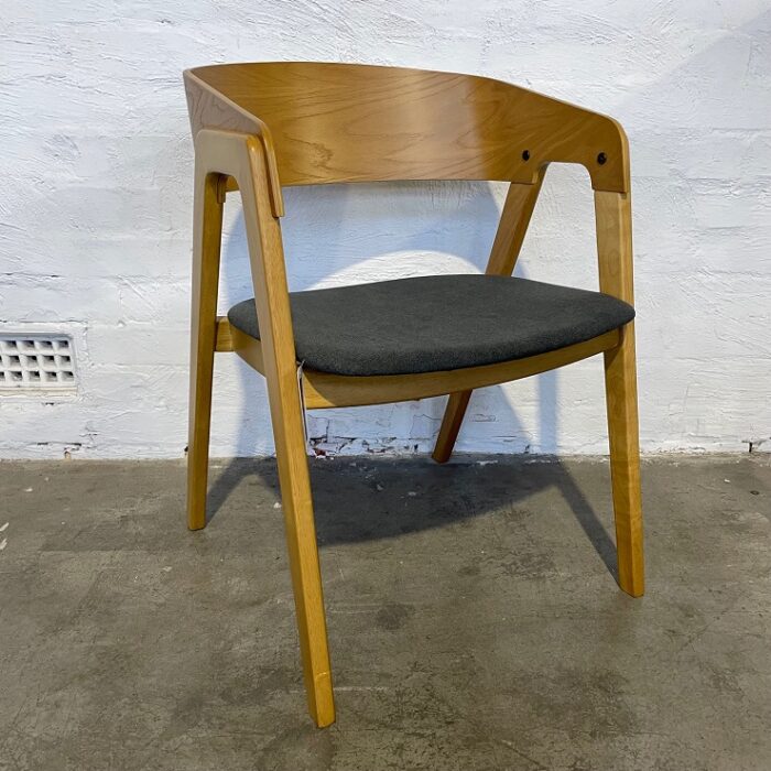 Oak Dining Chair Charcoal